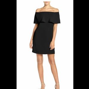 Off the Shoulder Black Dress